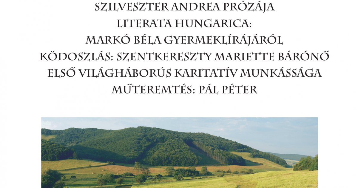 A Székelyföld szeptemberi száma