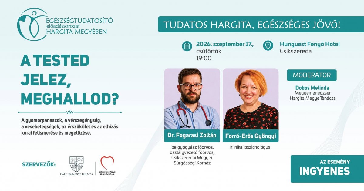 Egészségtudatosító előadás-sorozat