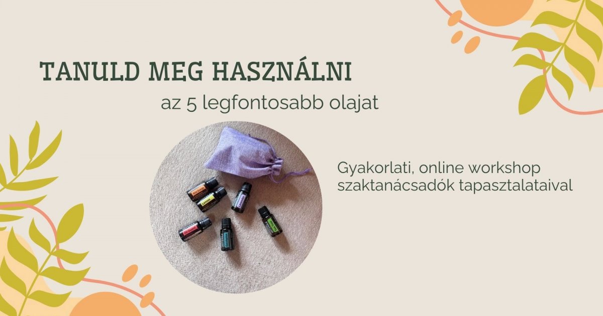 Online illóolaj-műhelymunka