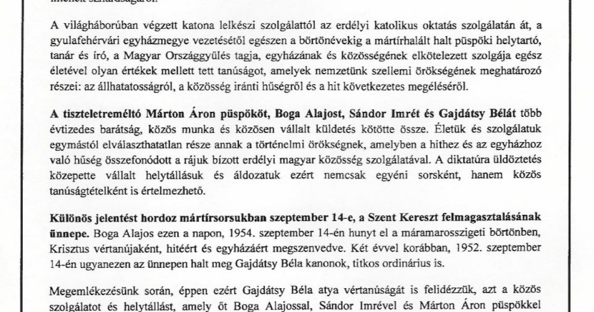Megemlékezés Csíkkozmáson
