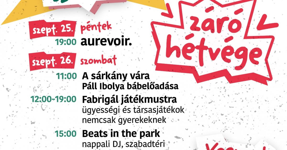 A Nyári Ifjúsági Színpad záró hétvégéje