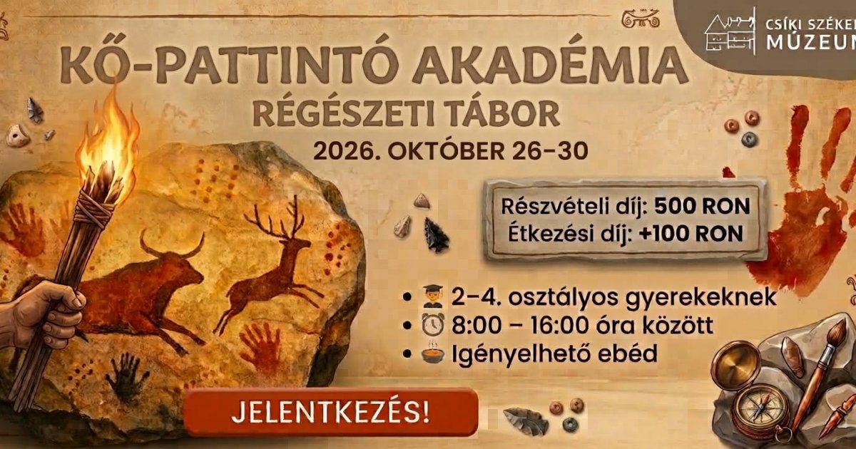 Régészeti tábor gyermekeknek