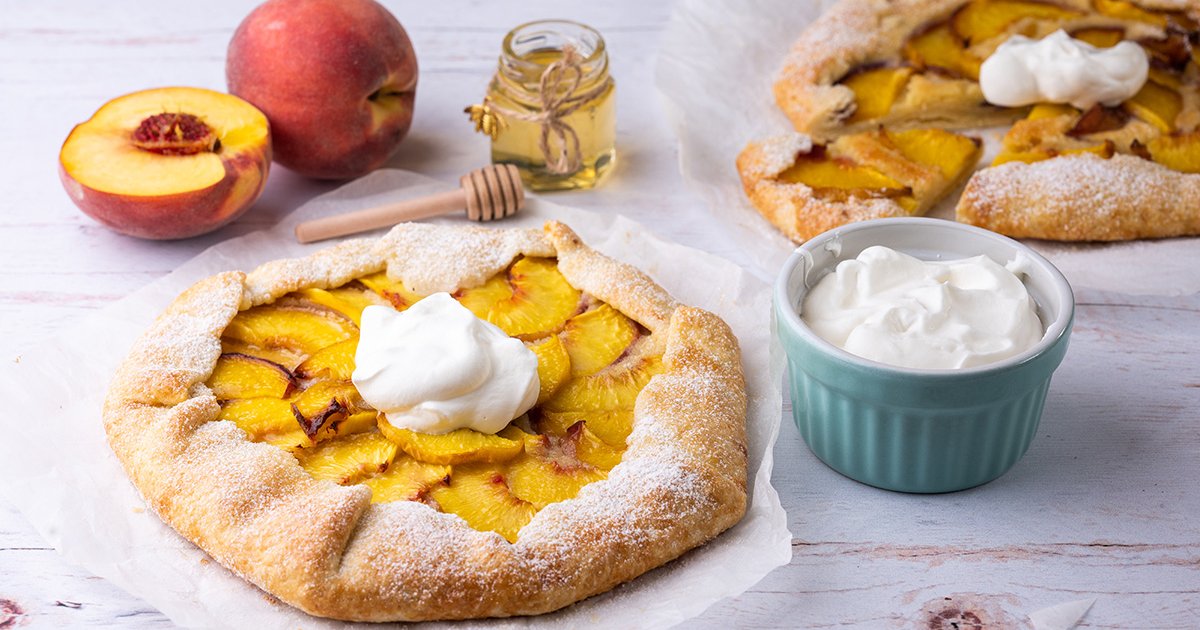 Őszibarackos galette