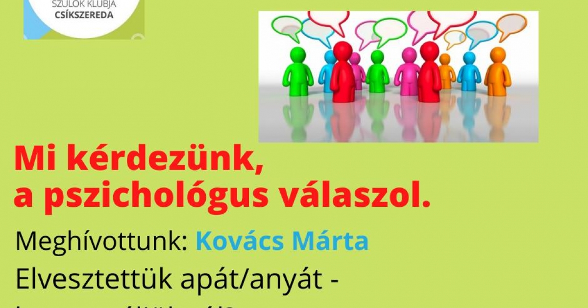 Előadás az Egyedülálló Szülők Klubja szervezésében