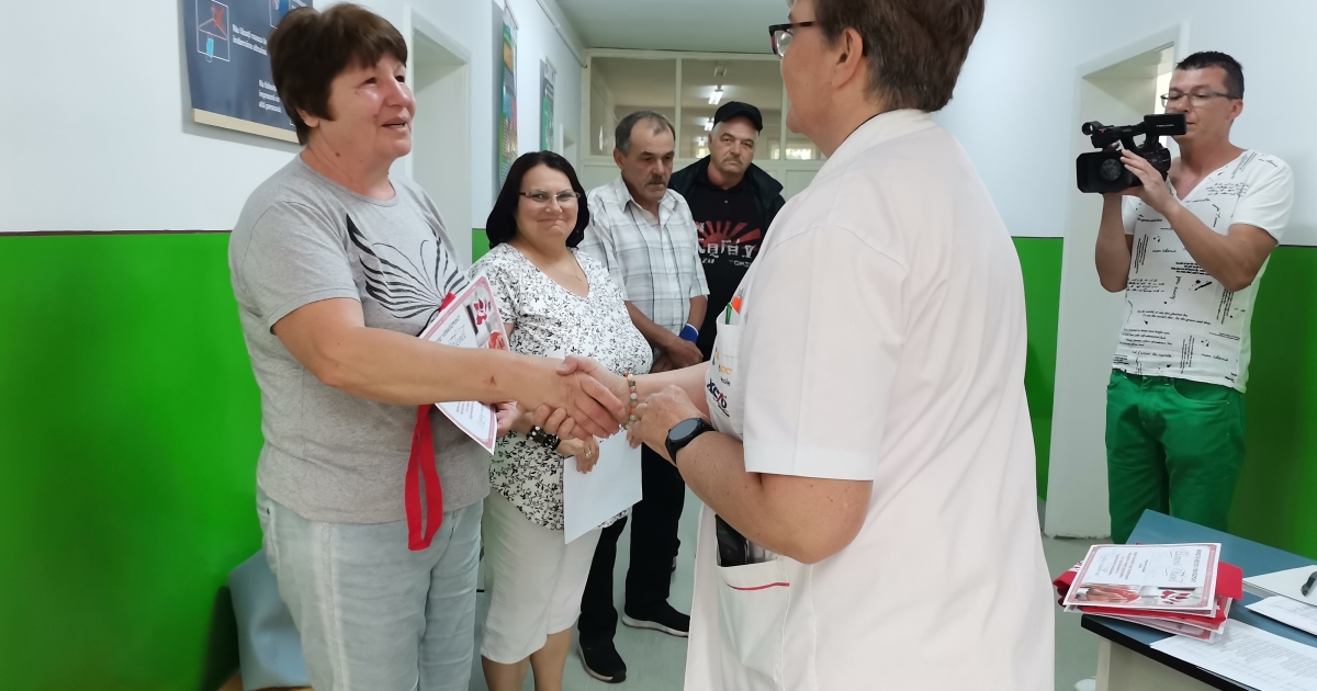 Elismerést kaptak a gyergyói önkéntes véradók is