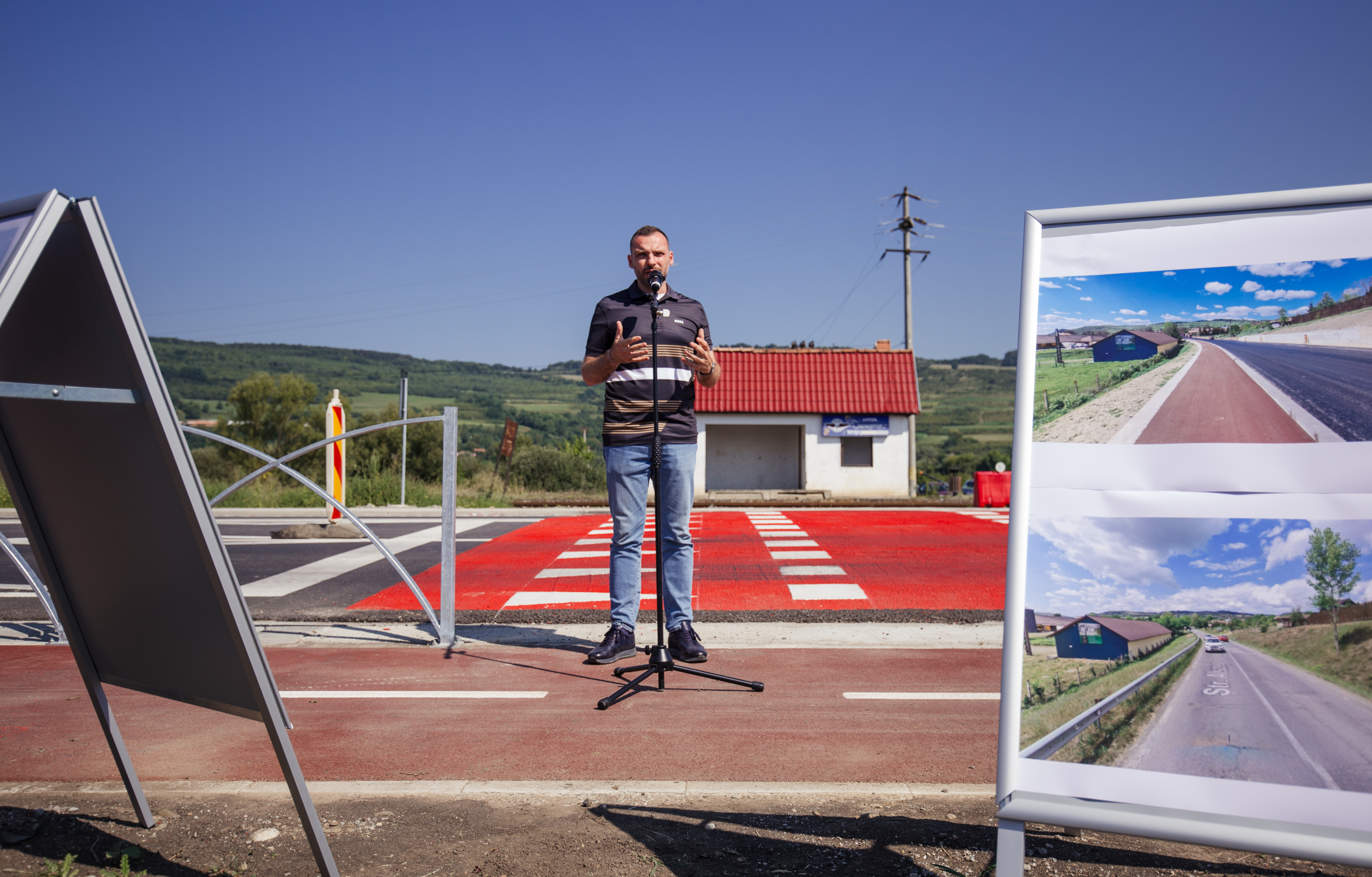 Elkészült Hargita megye legmodernebb útszakasza Elkészült Hargita megye legmodernebb útszakasza