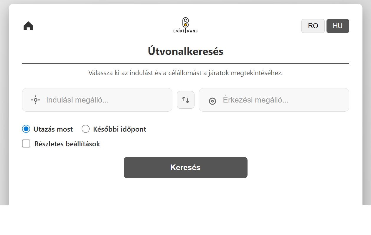 Beüzemelték a Csíki Trans online útvonaltervezőjét Beüzemelték a Csíki Trans online útvonaltervezőjét