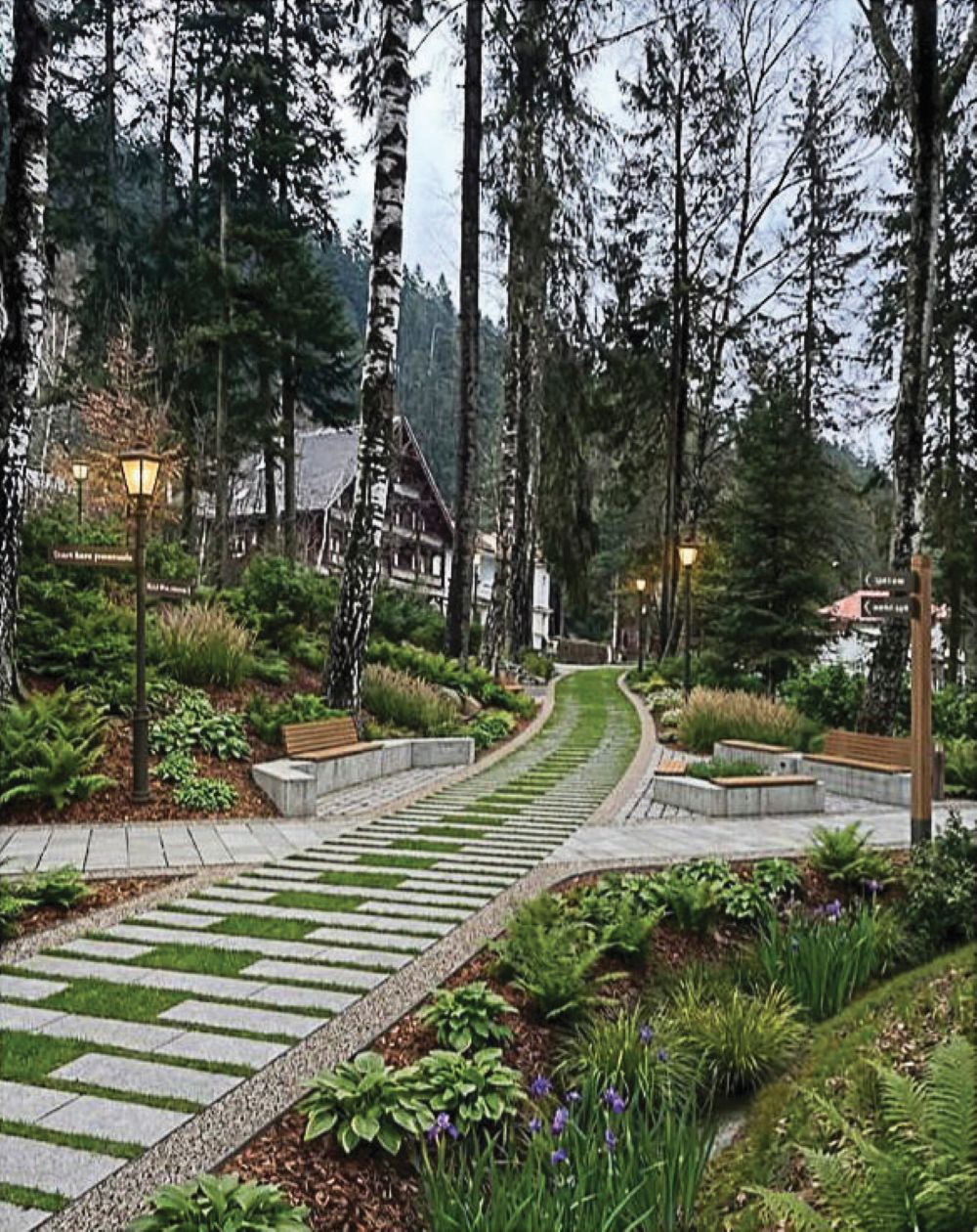 Megújul Tusnádfürdő központi parkja Megújul Tusnádfürdő központi parkja