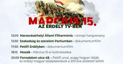 Március 15. az Erdély TV-ben