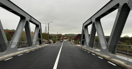 Járható az új vargyasi híd Hargita megye határán