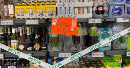 Betartják a rendelkezést: így néz ki a „szesztilalom” az egyik csíkszeredai szupermarketben