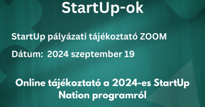 StartUp Nation 2024: online tájékoztatót tartanak fiatal vállalkozóknak