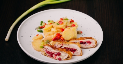 Áfonyás cordon bleu