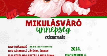 Mikulás-váró ünnepség Csíkkozmáson