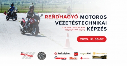Motoros vezetéstechnikai tréning Csíkszeredában