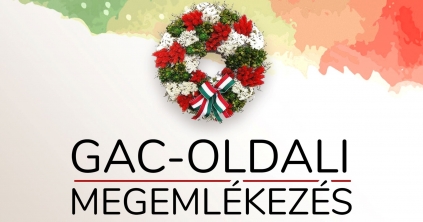 Megemlékezés a Gac-oldali emlékműnél