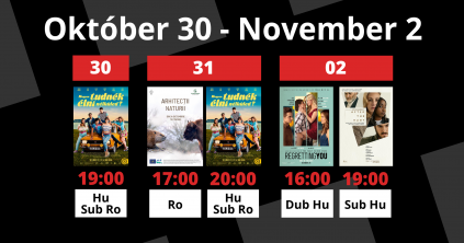 A Csíki Mozi heti műsora