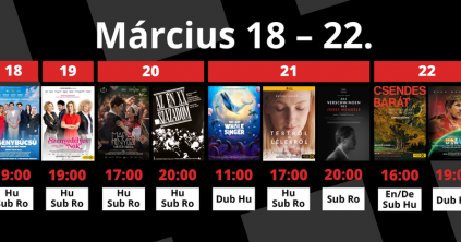 A Csíki Mozi heti műsora