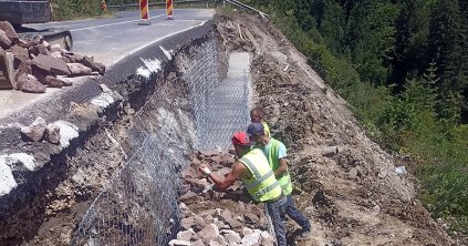 Megsüllyedt a tavaly javított útszakasz Nyergestetőnél