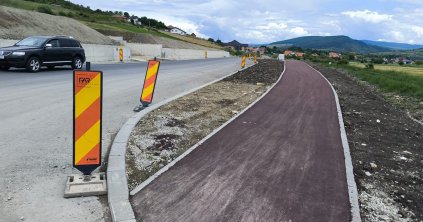 Kész a kerékpárút az ócfalvi eltérőnél