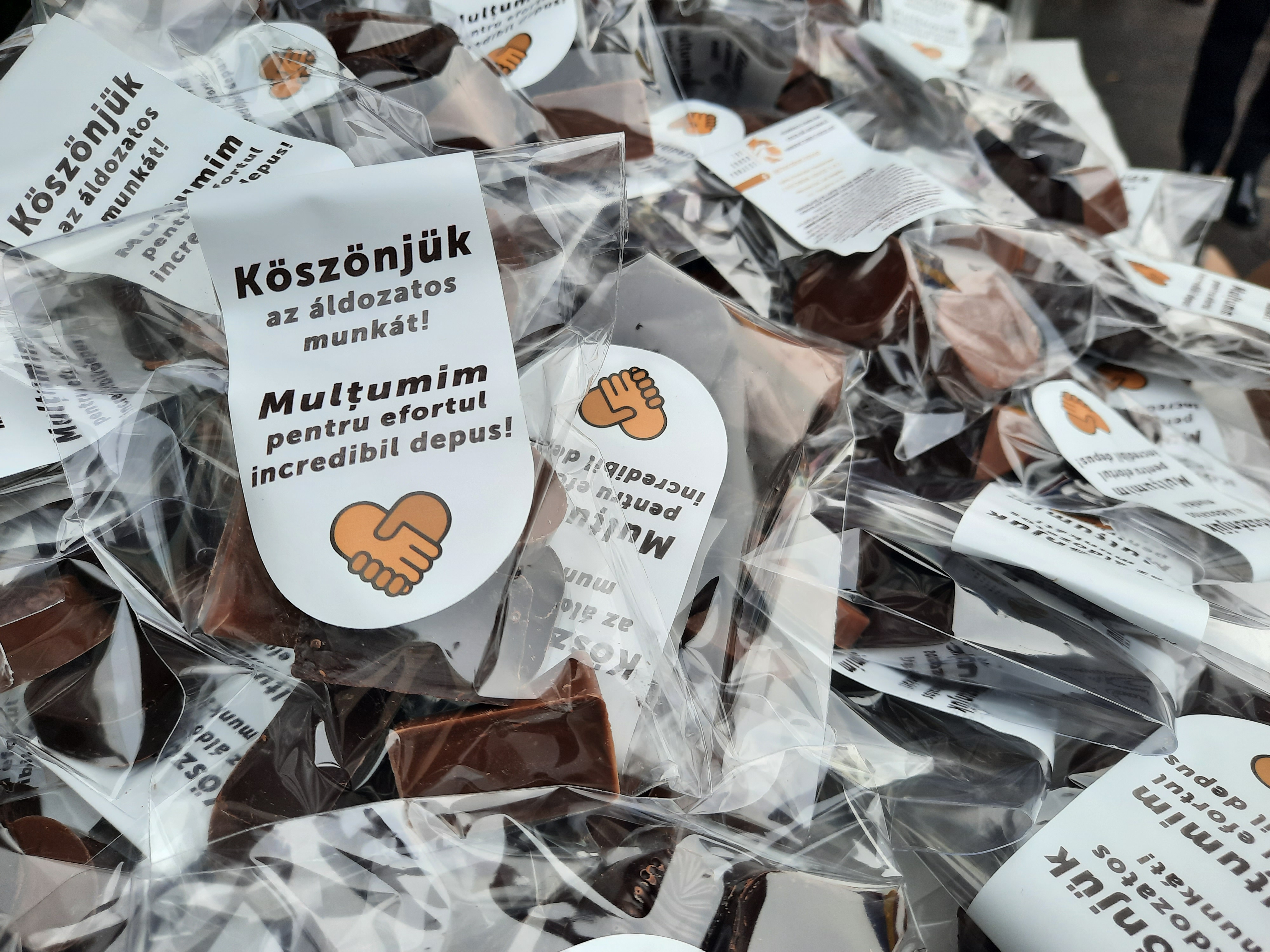 Ezernégyszáz csomag csokoládét adományozott a The Choco project